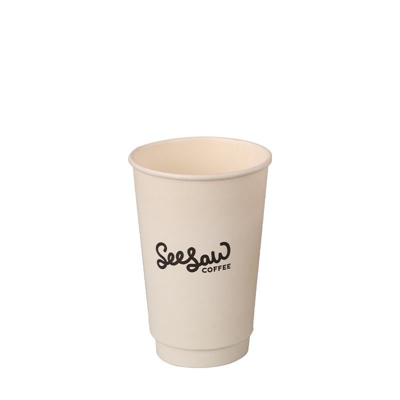 6オンスの二重壁ホットコーヒー紙コップ