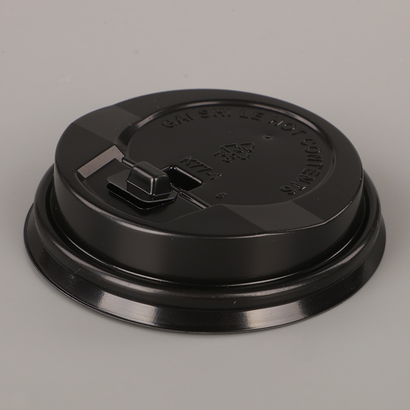 6.5オンス ブラック PS ホットコーヒー蓋